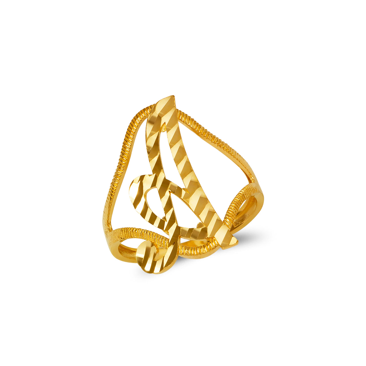 Gold Initial Ring