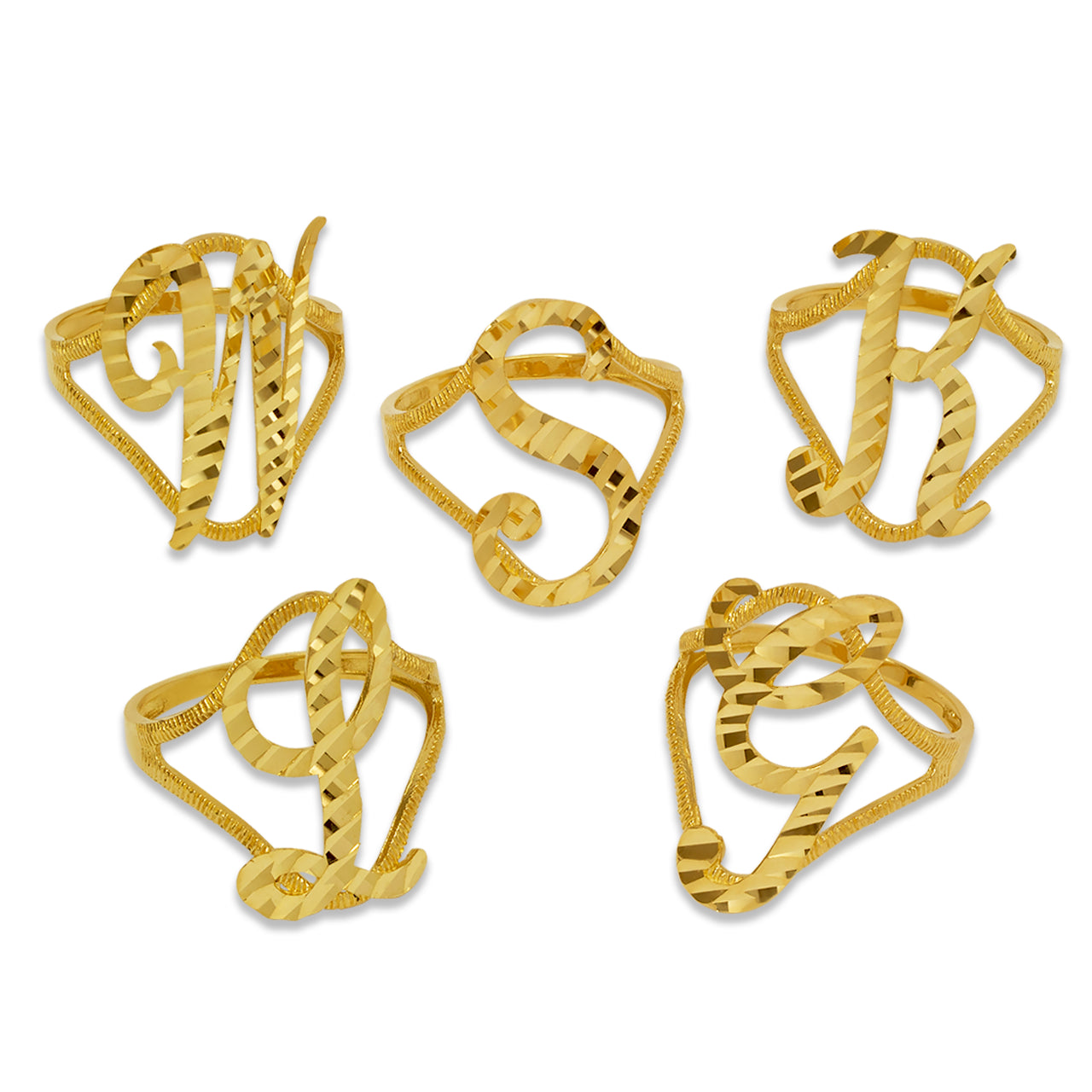 Gold Initial Ring