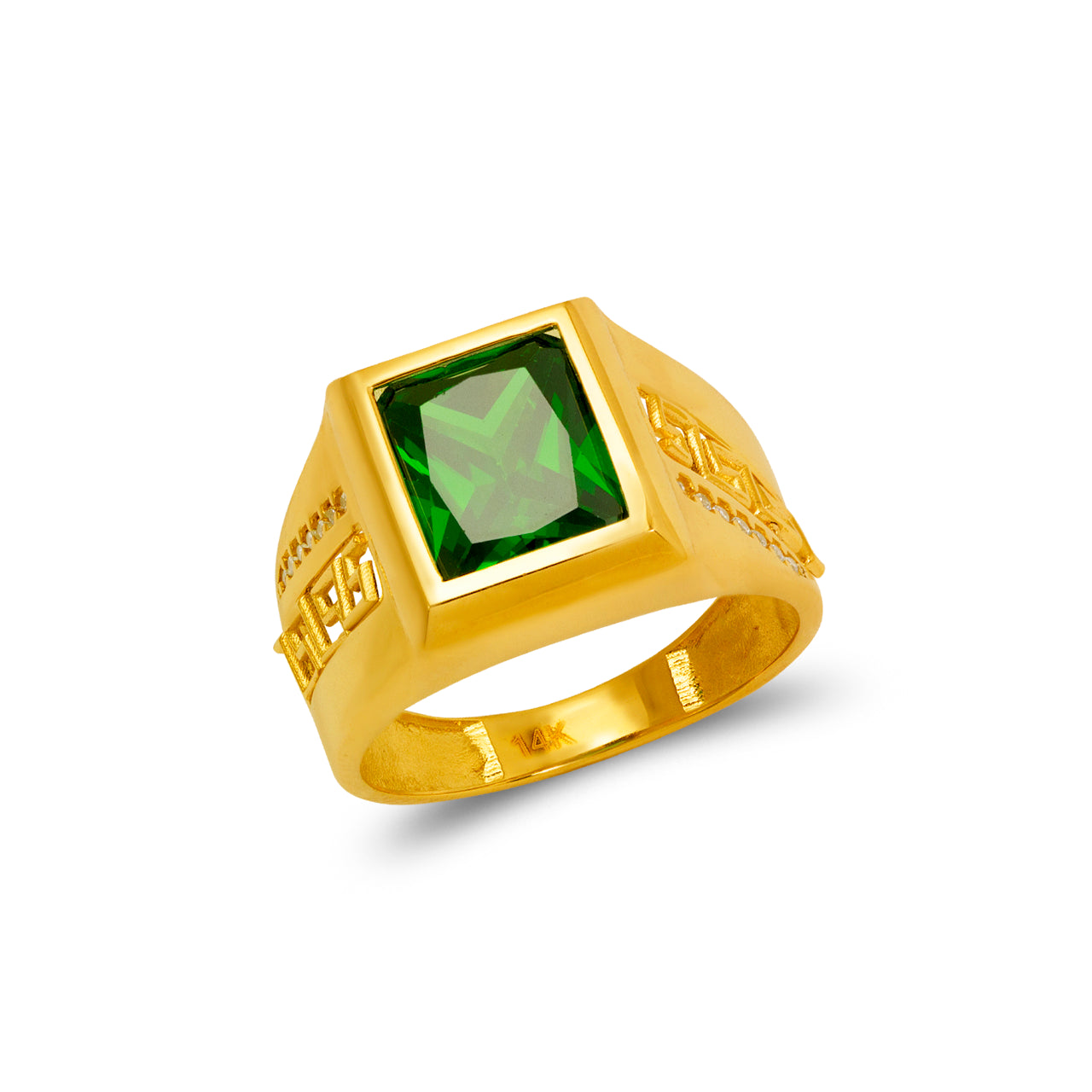 Men's Gold CZ Ring